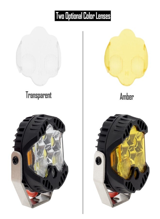MEUS RACING طقم مصابيح LED لسيارات التحكم عن بعد من MEUS RACING - ملحقات سيارات الزحف التي تعمل بالتحكم عن بعد بمقياس 1/10 لسيارات Axial SCX10 و Wraith و Traxxas TRX4 و TRX6، وقطع ترقية Redcat Gen8 (قطعتان من مصابيح Hive) - Image 5